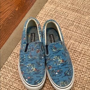 Men’s “Sperry” Blue Slip-On canvas  shoes
